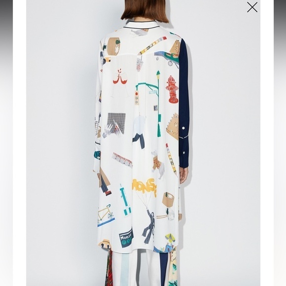 Monse- Runway Button Down New York Print Longsleeve Shirt - Picture 4 of 11